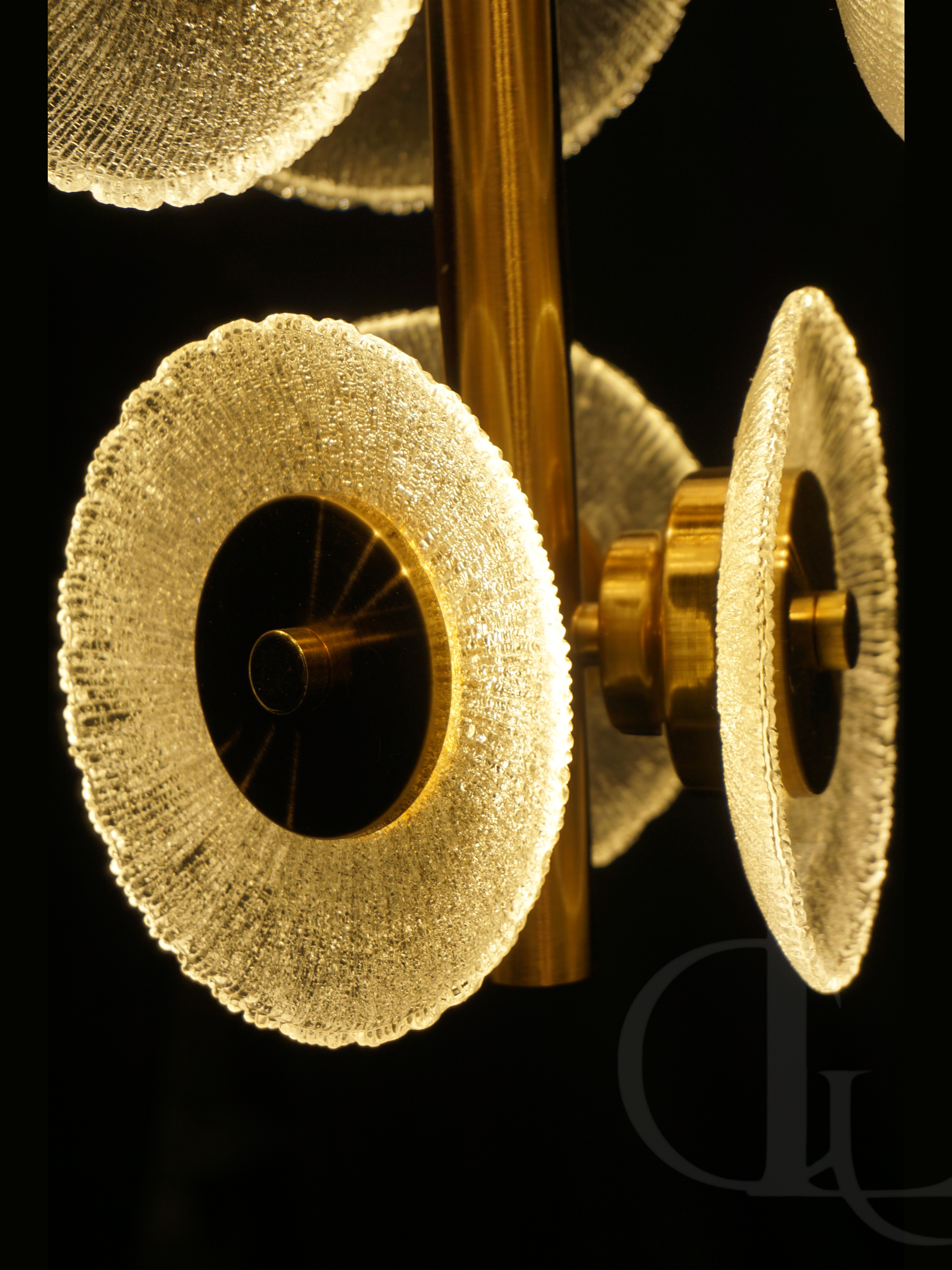 Blooming Sonata (Glass, Gold) Hanging Light